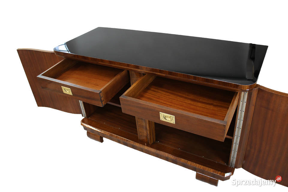 Niepowtarzalna komoda art deco z czarnym blatem kujawsko-pomorskie Bydgoszcz sprzedam