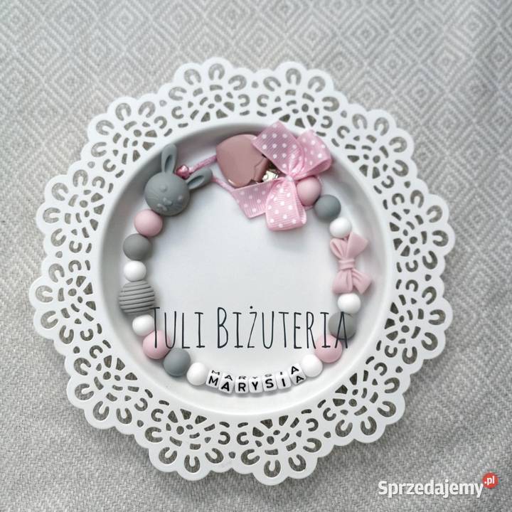 Zawieszka do smoczka z imieniem dziecka