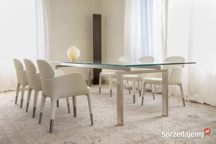 Stół PEDRALI Magic rozkładany szklany stal mazowieckie Warszawa
