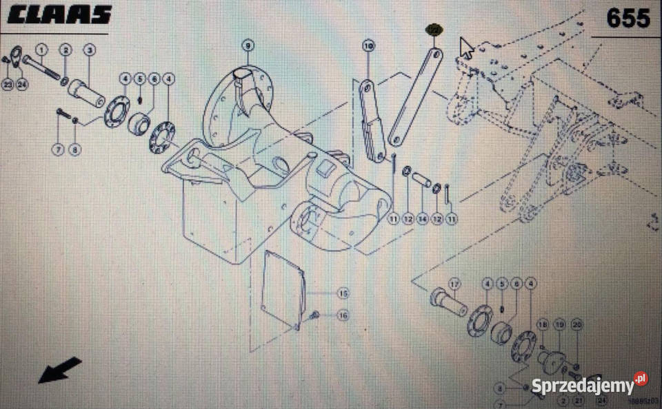 CLAAS 00 0764 618 000 0764 616 0Claas listwa wielkopolskie