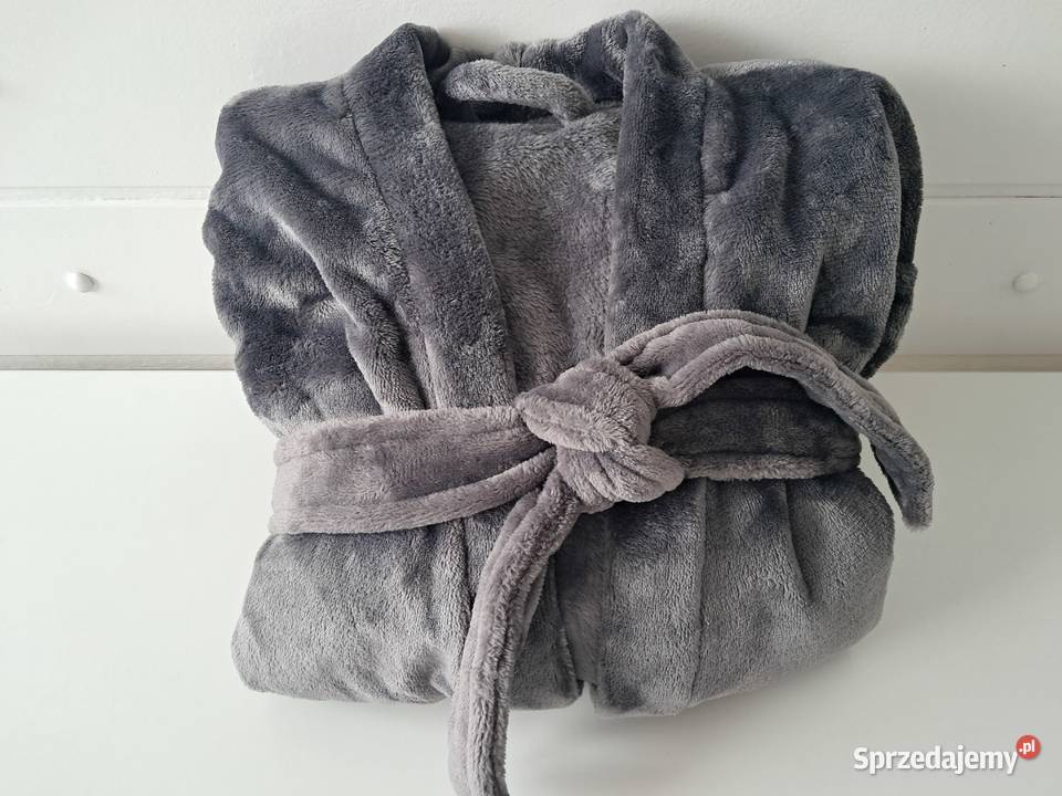 Szlafrok męski szary XL F F do sprzedania Rozmiar XL Bielizna Bielizna Kraków