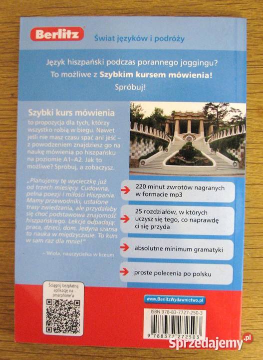 Hiszpański Szybki kurs mówienia Berlitz Parczew