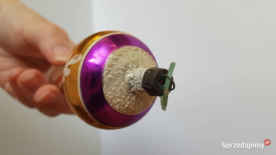 Stare szklane bombki Milicz bombki PRL Dąbrowa Górnicza