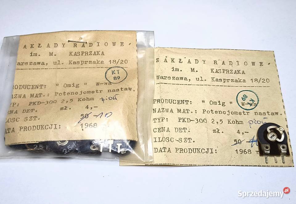 Potencjometr 25k PKD300 OMIG Gdańsk