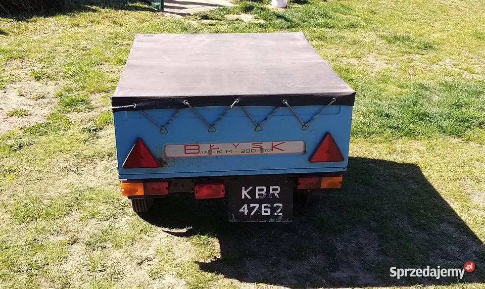 przyczepka przyczepa Błysk ubezpieczona towarowe Kalety