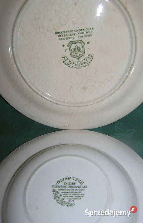 talerze ceramiczne dekoracyjne angielskie