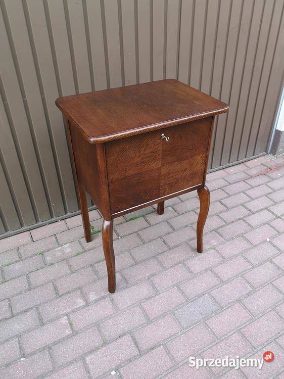 Szafka Stolik Finezyjny ARTDECO Dąb Stary Antyk Swarzędz
