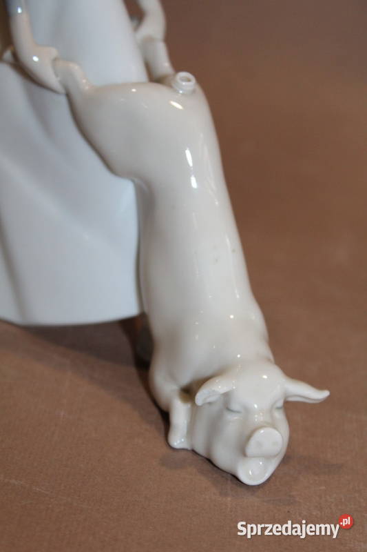 Figurka kucharza ze świnką Lladro wys 25 276 zachodniopomorskie Szczecin