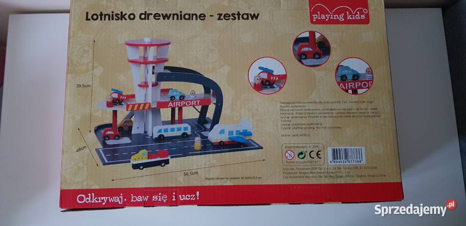 Nowe lotnisko drewniane zestaw zabawka Warszawa
