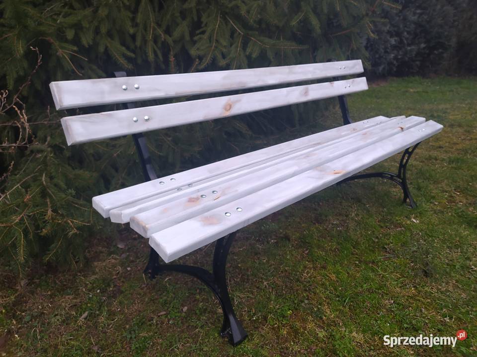 Ławka ogrodowa BIAŁA wwwfutomaeu Kielce