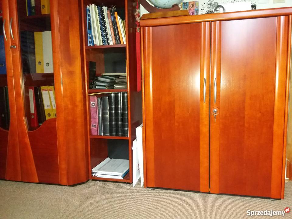 Eleganckie Meble GABINETOWE duży zestaw 2 biurka