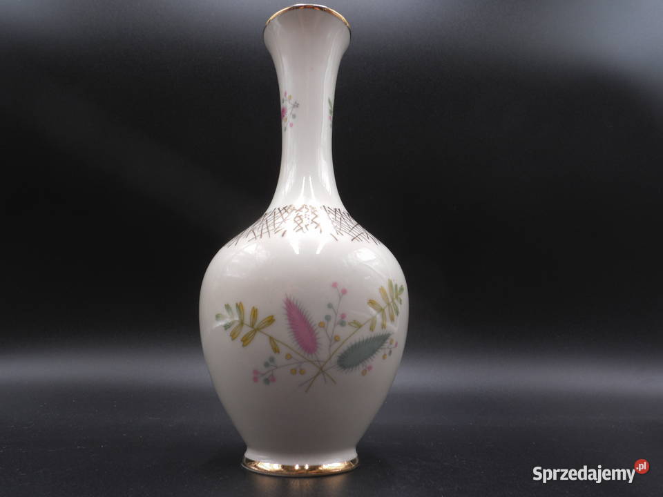 Porcelanowy wazon ecru SCHUMANN Raszków