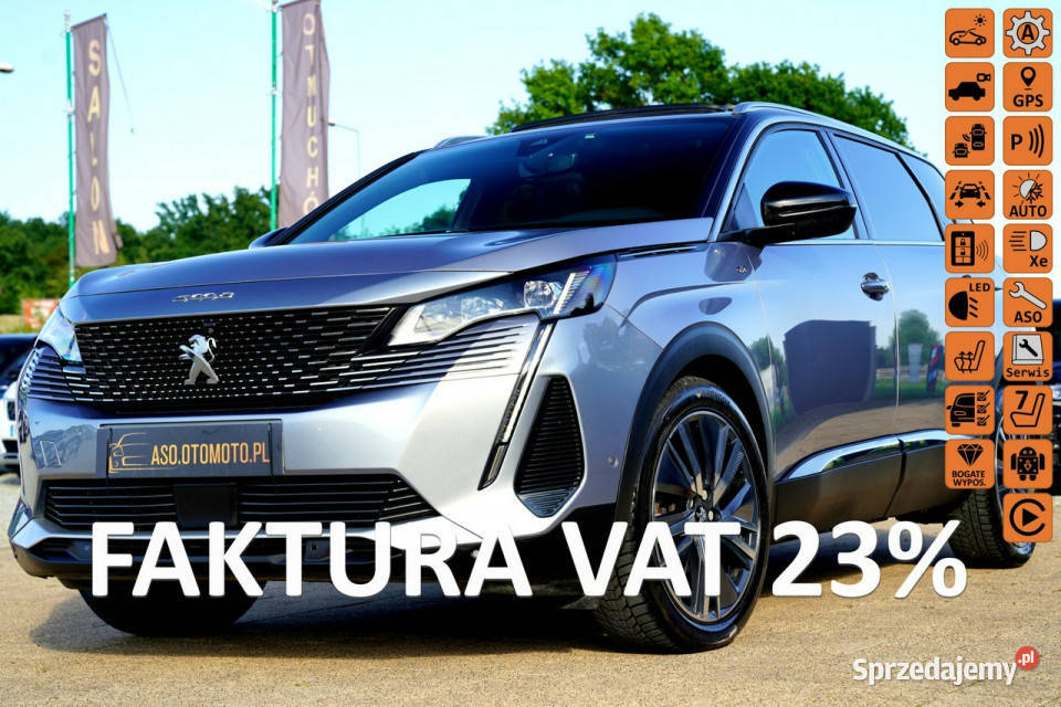 Peugeot 5008 GT kamery Skora Nawi blis panorama garażowany