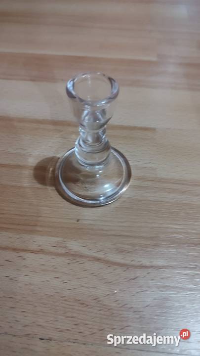 Świecznik szklany przezroczysty Pozostałe