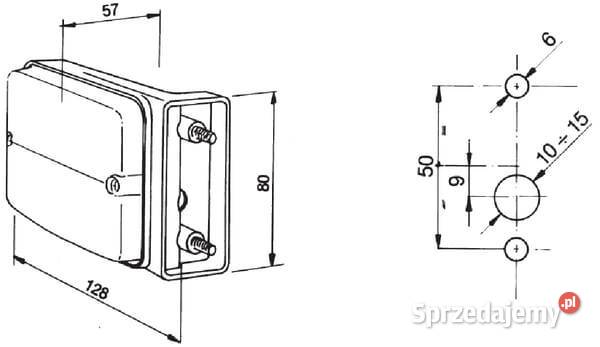 Lampa zespolona kierunkowskazu i postoju prawa Kamionna