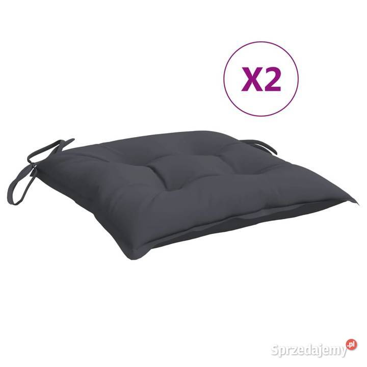 vidaXL Poduszki na krzesła 2 antracytowe 40x40x7 Warszawa