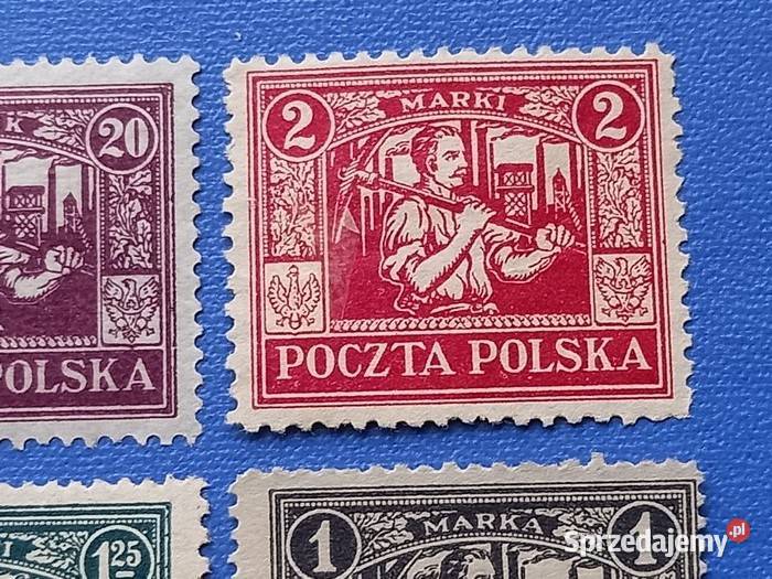 Cztery Polskie znaczki pocztowe zachodniopomorskie
