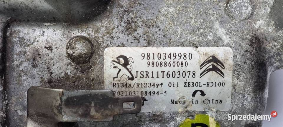 SPRĘŻARKA KLIMATYZACJI CITROEN BERLINGO III Lipno
