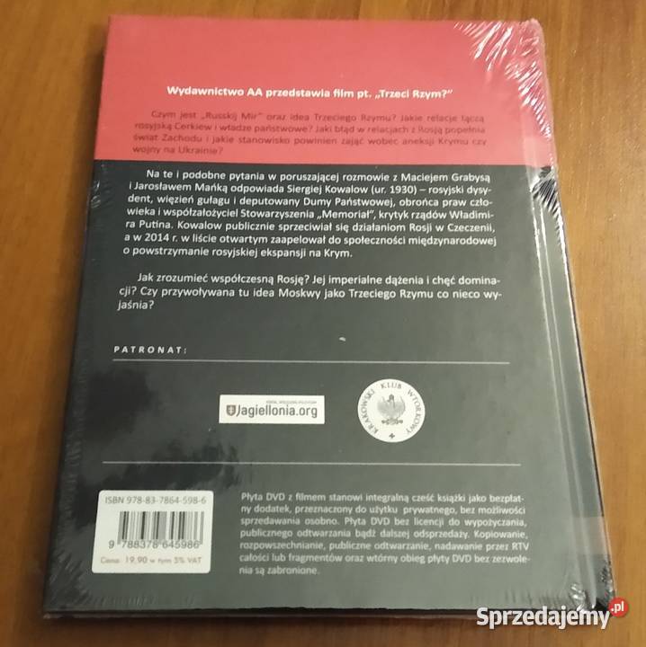 Trzeci Rzym Ewangelia według Kremla Jarosław ISBN 9788378645986 Gdańsk