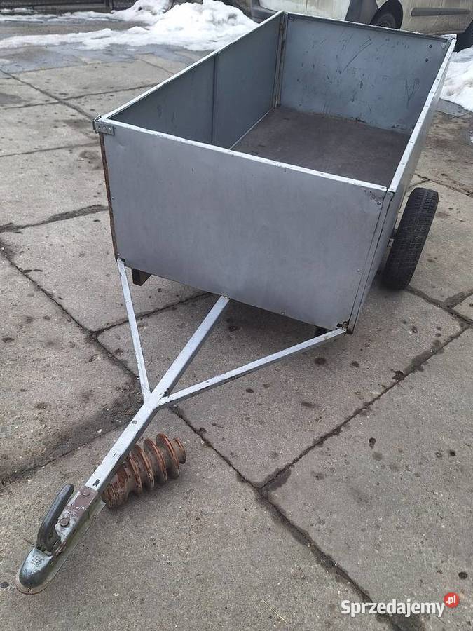 Przyczepka leśna ogrodowa do quada wąska nisko Mogilany