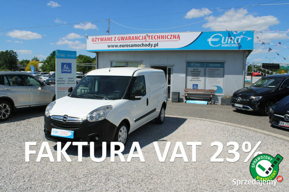 Opel Combo L2 LONG Vat1 Fvat Gwarancja Salon biały Opel