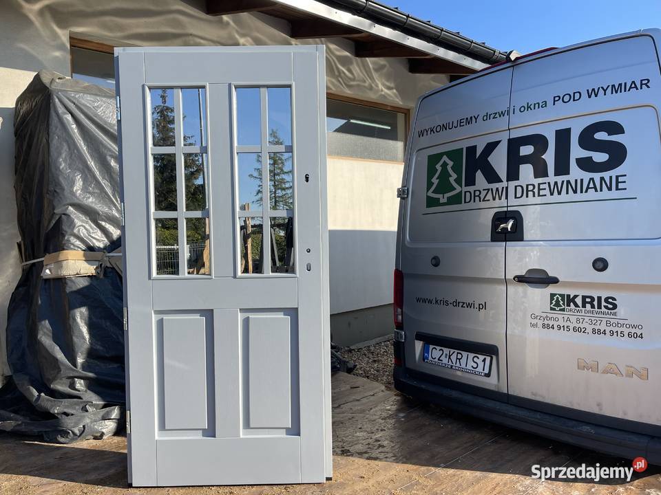 Drzwi zewnętrzne drewniane RĘKI5024 Angielskie