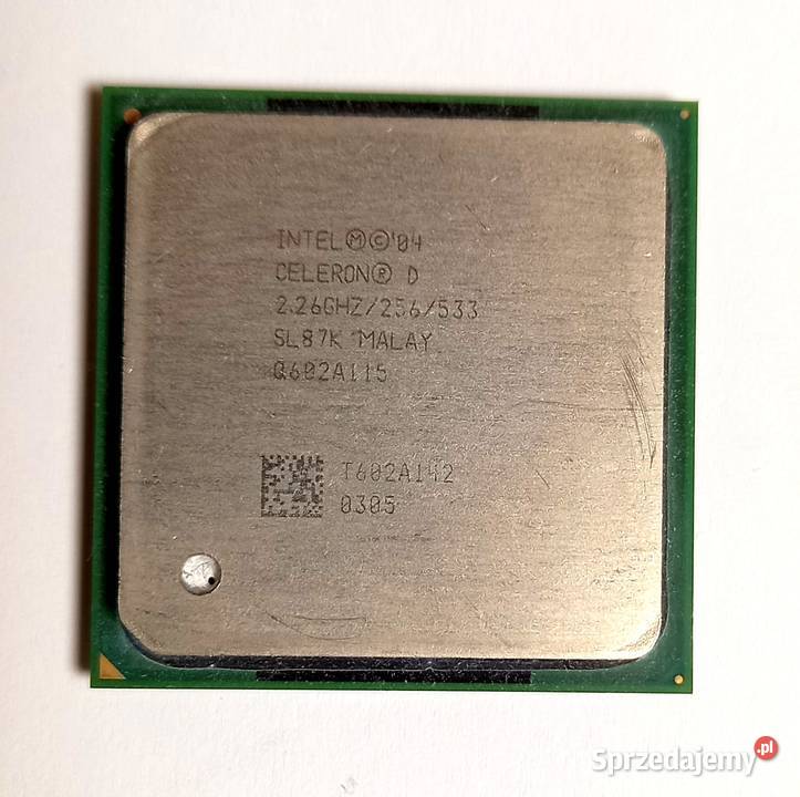 Intel Celeron D 226Ghz 533Mhz PPGA 478 SL87K Gdańsk sprzedam