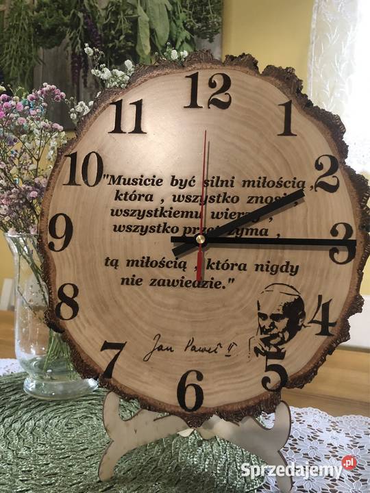 Zegar cytat Ojca ŚwJP II podkarpackie Strzyżów