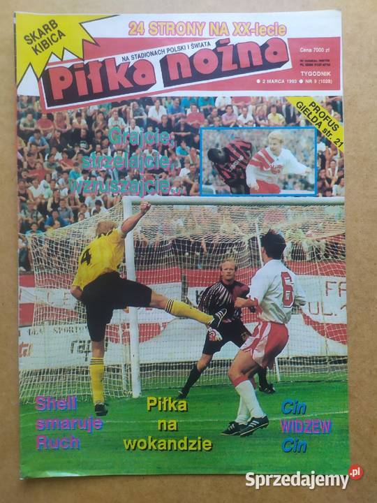 Tygodnik Piłka Nożna rocznik 1993 Łódź sprzedam