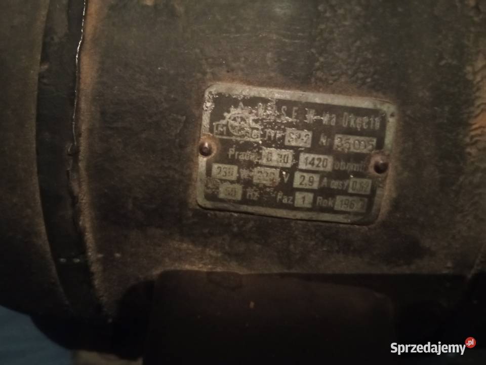 silnik jednofazowy 230w 220v 1961r Katowice