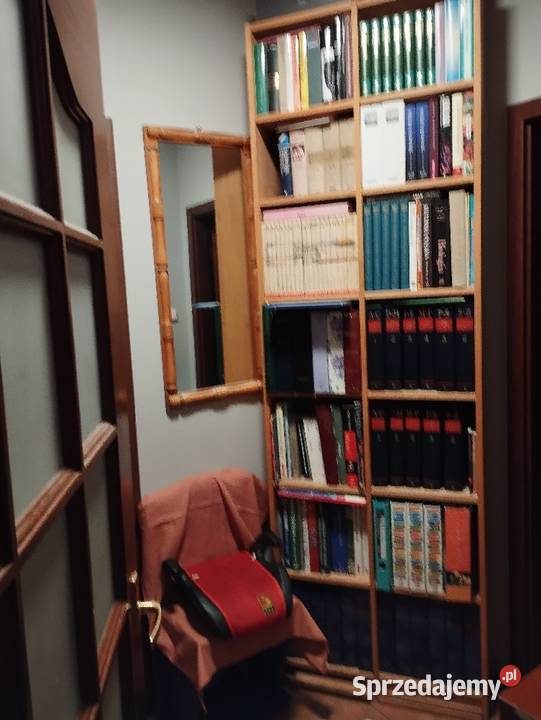 regał z litego drewna duży wysoki biblioteczka