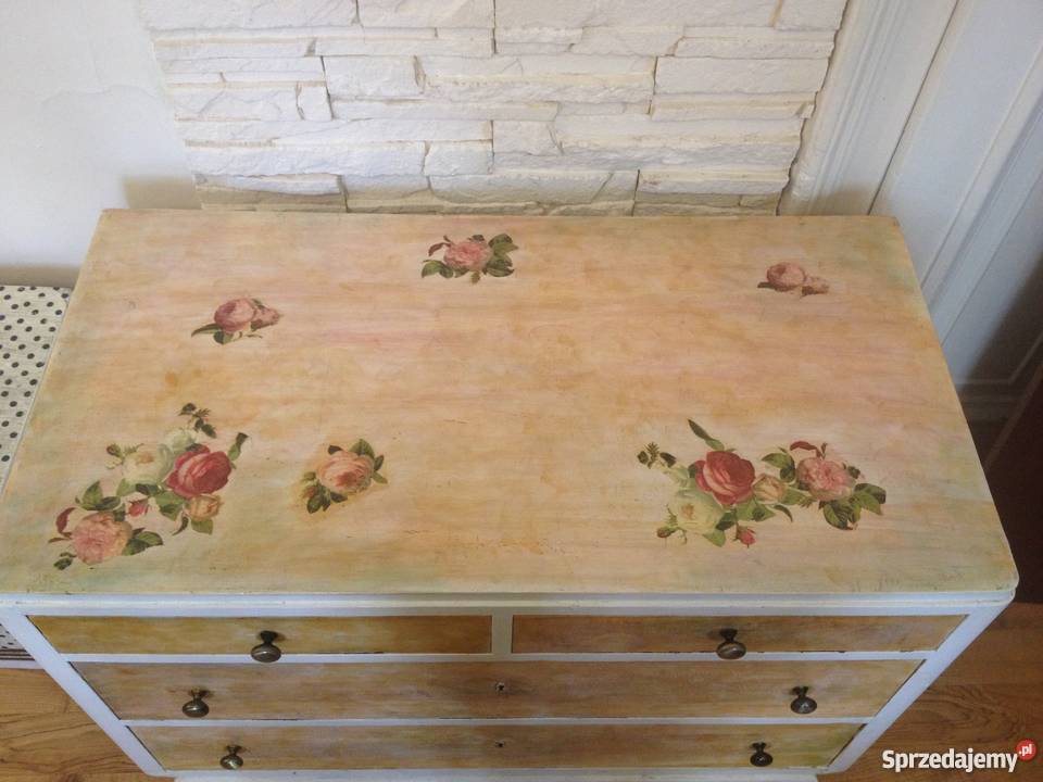 stara komoda w stylu Decoupage Wrocław