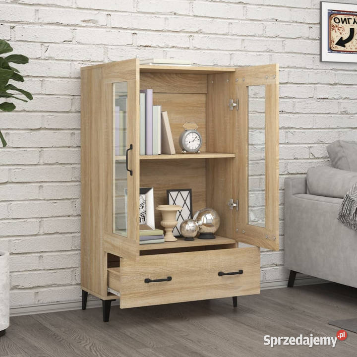 Wysoka szafka dąb sonoma 70x31x115 materiał Warszawa