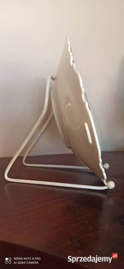 Zloty Kieliszek z białej porcelany Sygnowany M Gdańsk