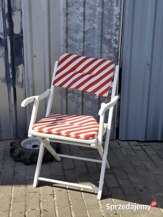 Stylowe Krzesło Składane Vintage Lata 60 łódzkie Poddębice