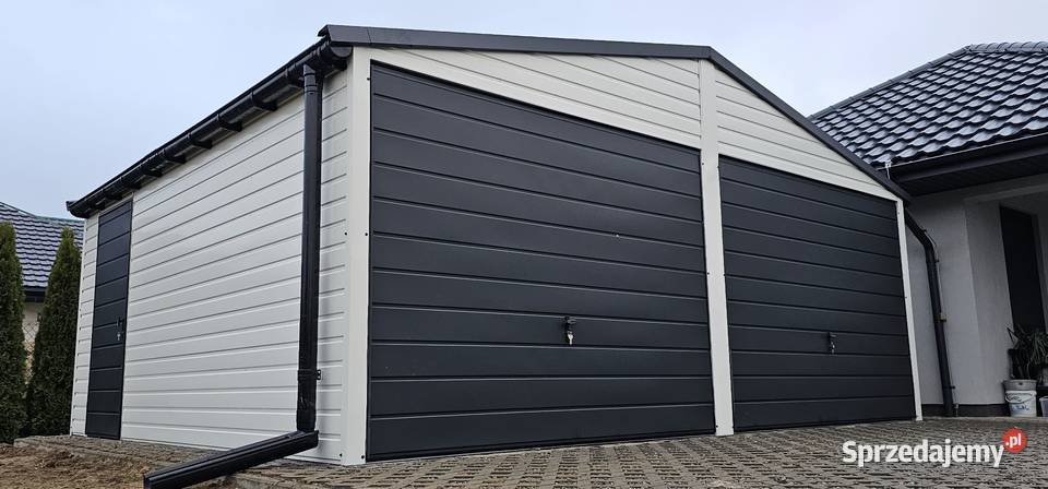 Garaż 6x6 br uchylne DWUSPAD ORZECH KRAJ szybko Gdańsk
