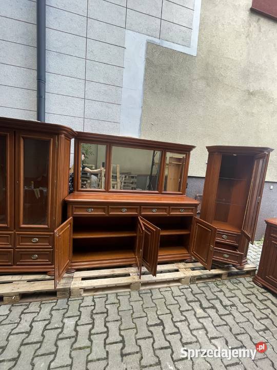 Zestaw mebli salonowych z litego drewna unikat mazowieckie Warszawa