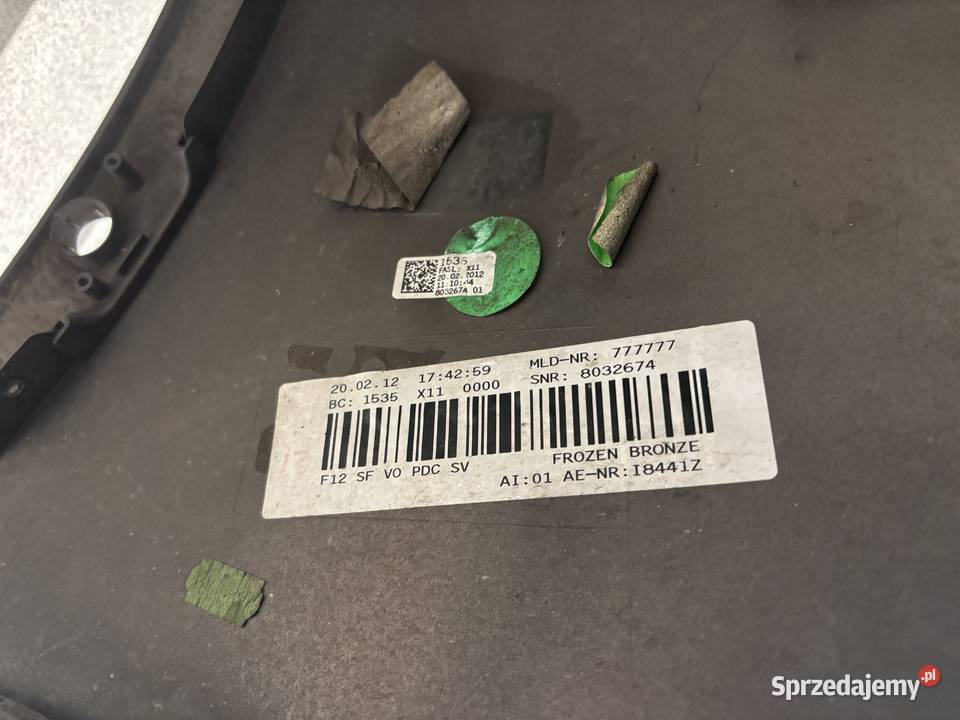 Zderzak samochodowy przedni BMW OE Krzywaczka