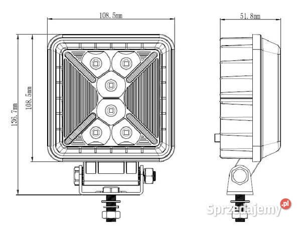 Lampa robocza X 31W 2400250 lumenów LA10505 Kamionna