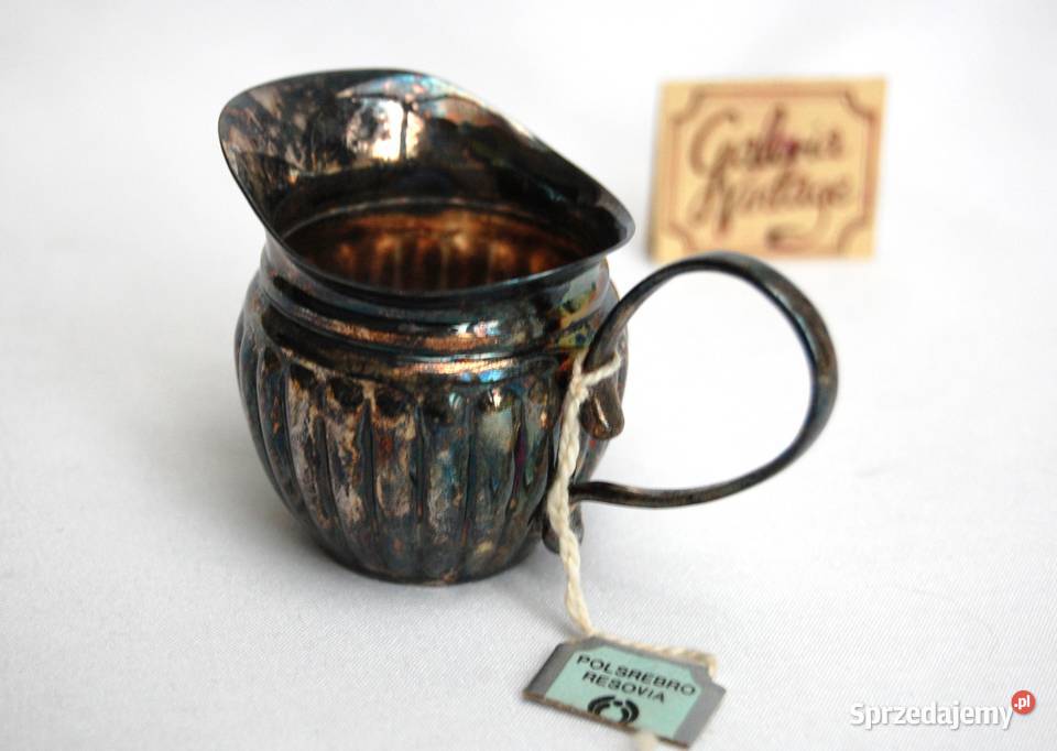 Posrebrzany mlecznik platerowany srebrem