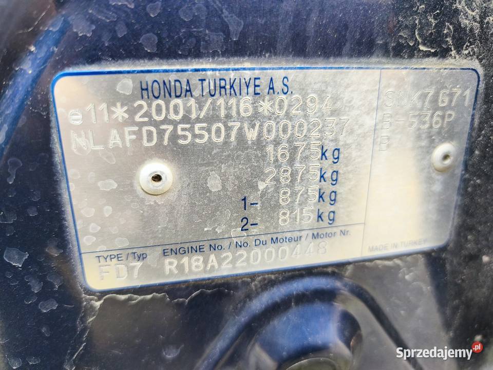 Honda Civic VIII 2008 Kraków