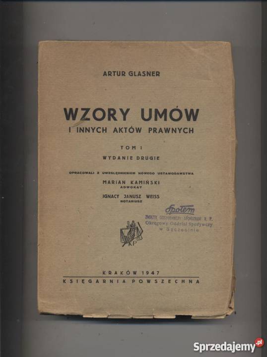 Wzory umów i innych aktów prawnych T1 Pozostałe Szczecin sprzedam