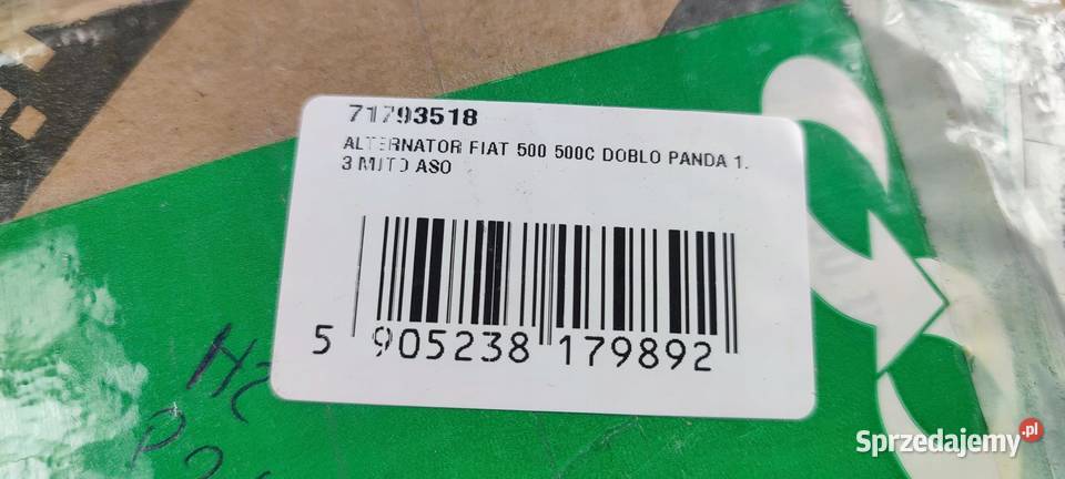 ALTERNATOR FIAT 500 500C DOBLO PANDA 13 MJTD ASO
