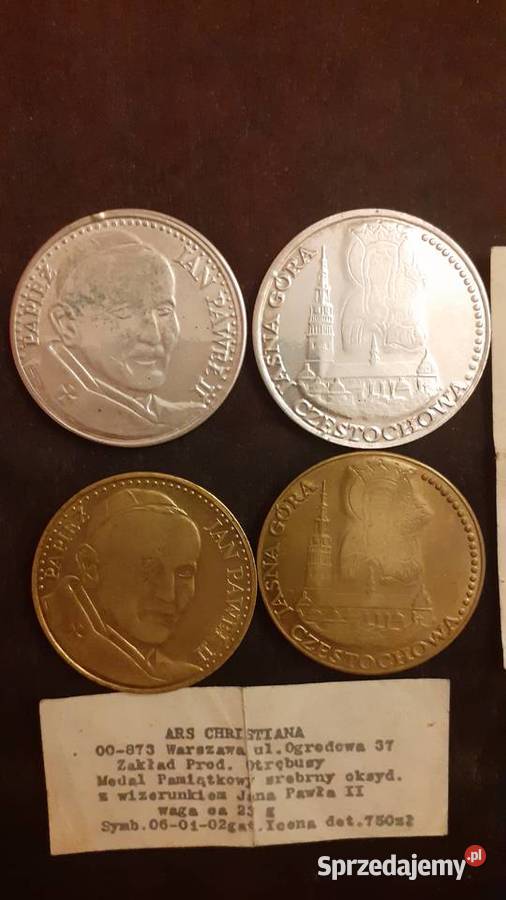 Medal pamiątkowy JPII Numizmatyka Szczecin