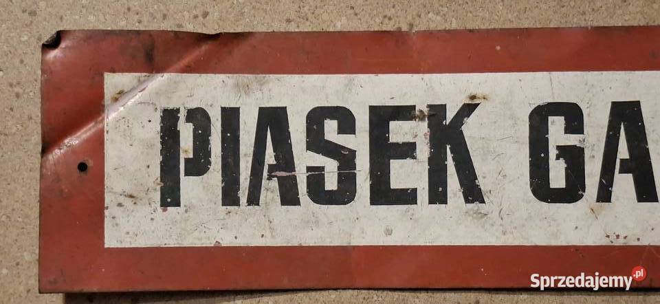 Tablica przeciwpożarowa z PRL 43 10 Chorzów