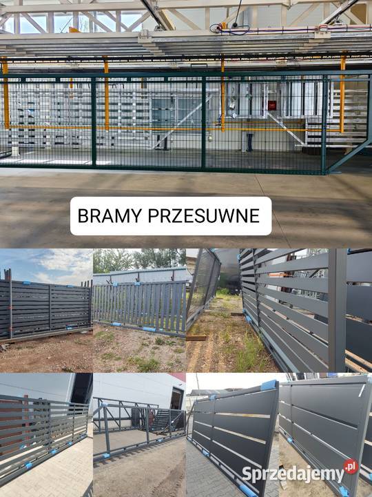 Brama przesuwna ocynkowana ogniowy tani Bramy Płock