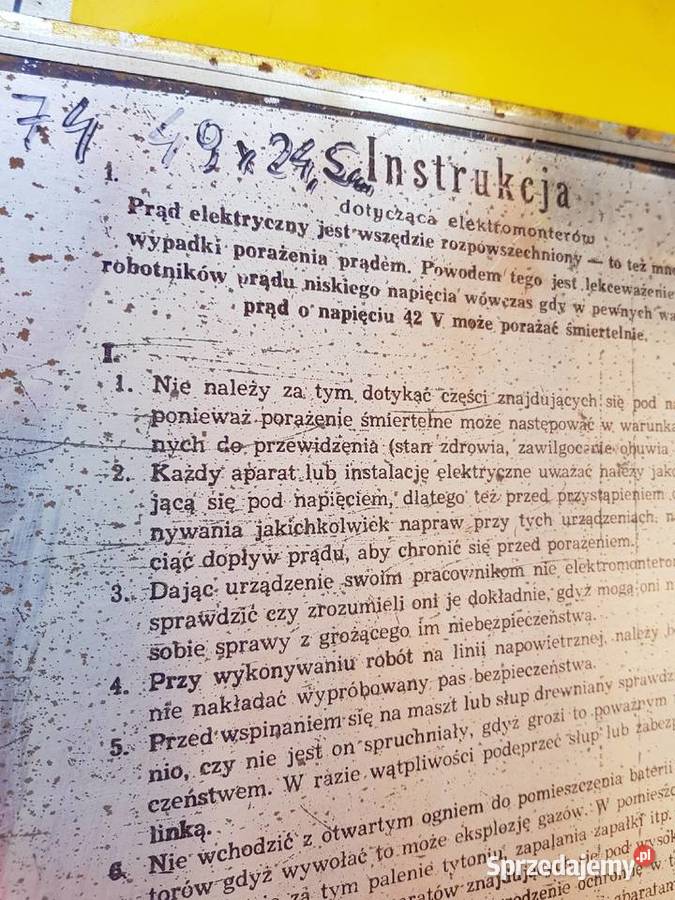 MetaloweLata 70 teZ kolekcjiTablice różne z PRLu Barlinek