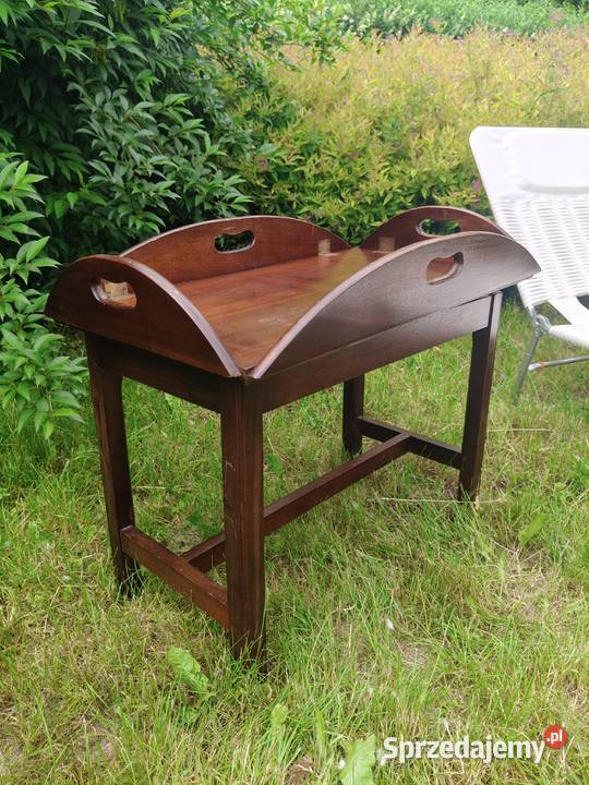 Stolik barmański tray table Anglia Art Deco lata