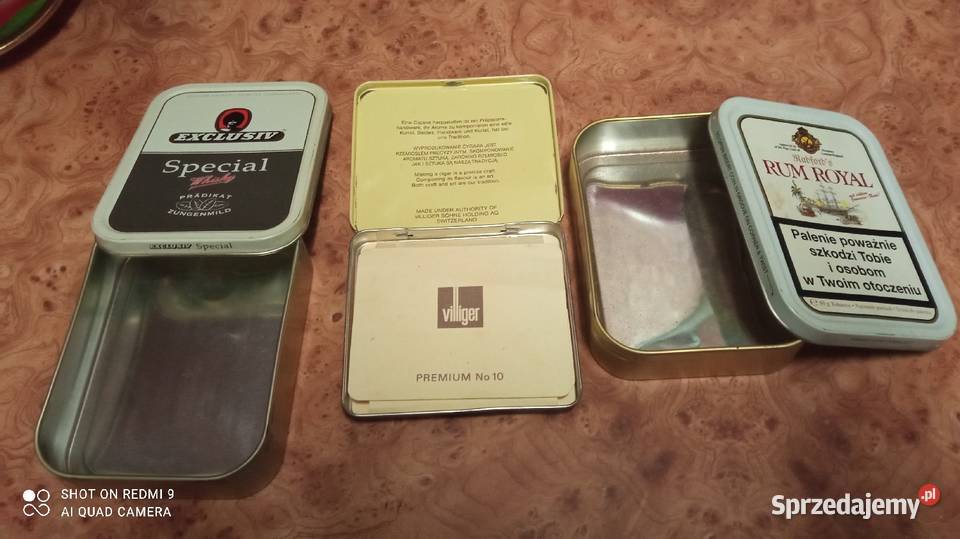 3 metalowe pudełka kolekcjonerów sprzedam