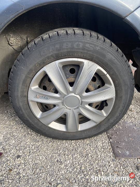 Opony zimowe 1756514 felgi stalowe 4x100 yaris Motoryzacja Sandomierz